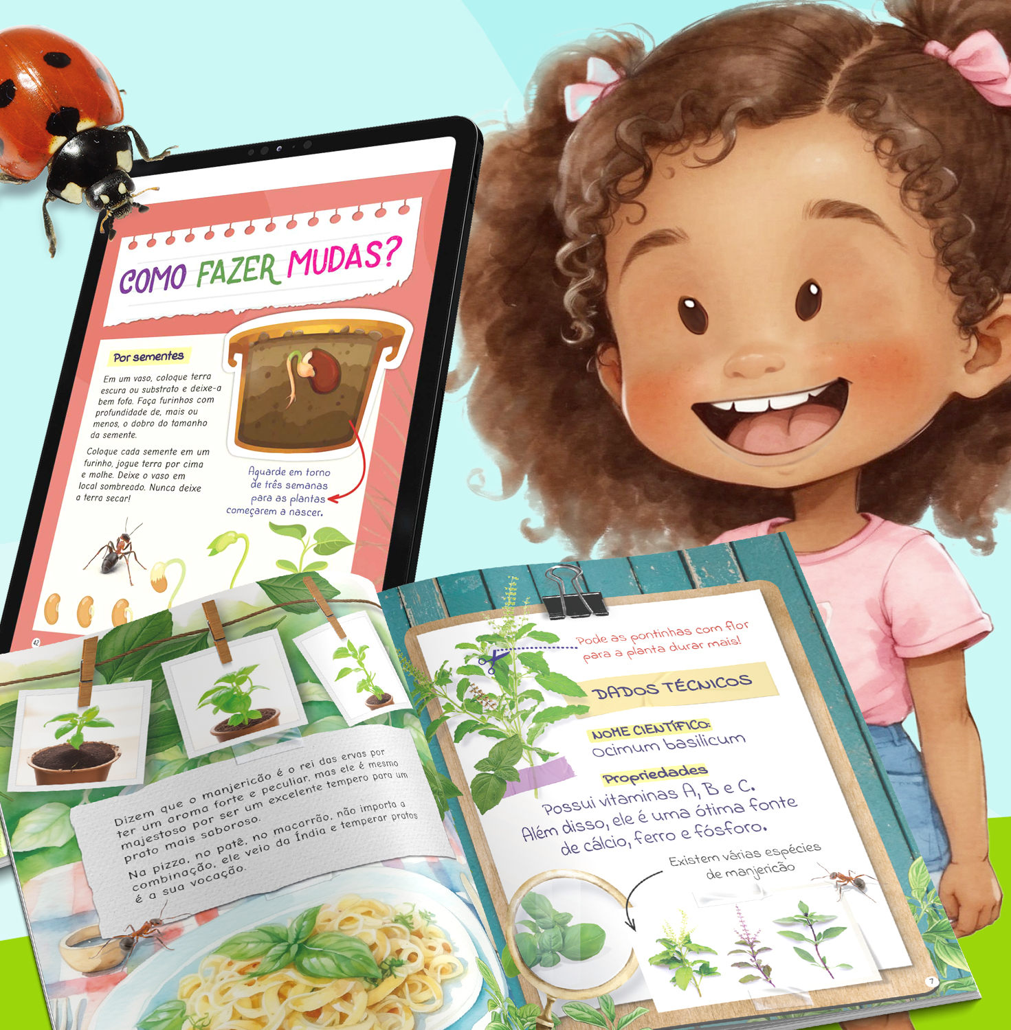 LIvro Infantil Vamos Aprender Sobre Plantas?