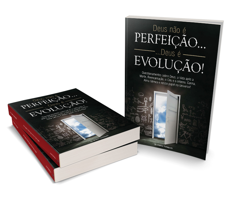 Capa livro Deus não é perfeição, Deus é evolução