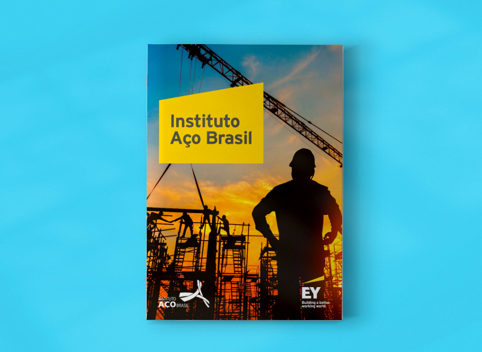 Capa para o relatório Instituto Aço Brasil