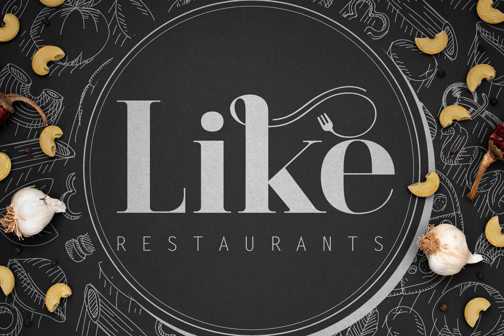 Logotipo restaurante Like