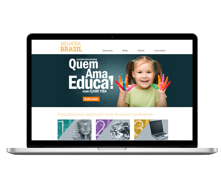 Layout para site Educacional Melhora Brasil